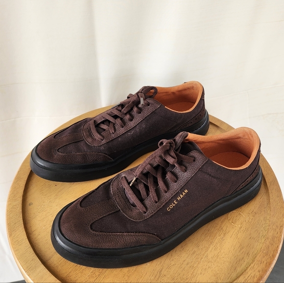 Cole Haan Grandpro Rally Canva Men's Brown Sneakers